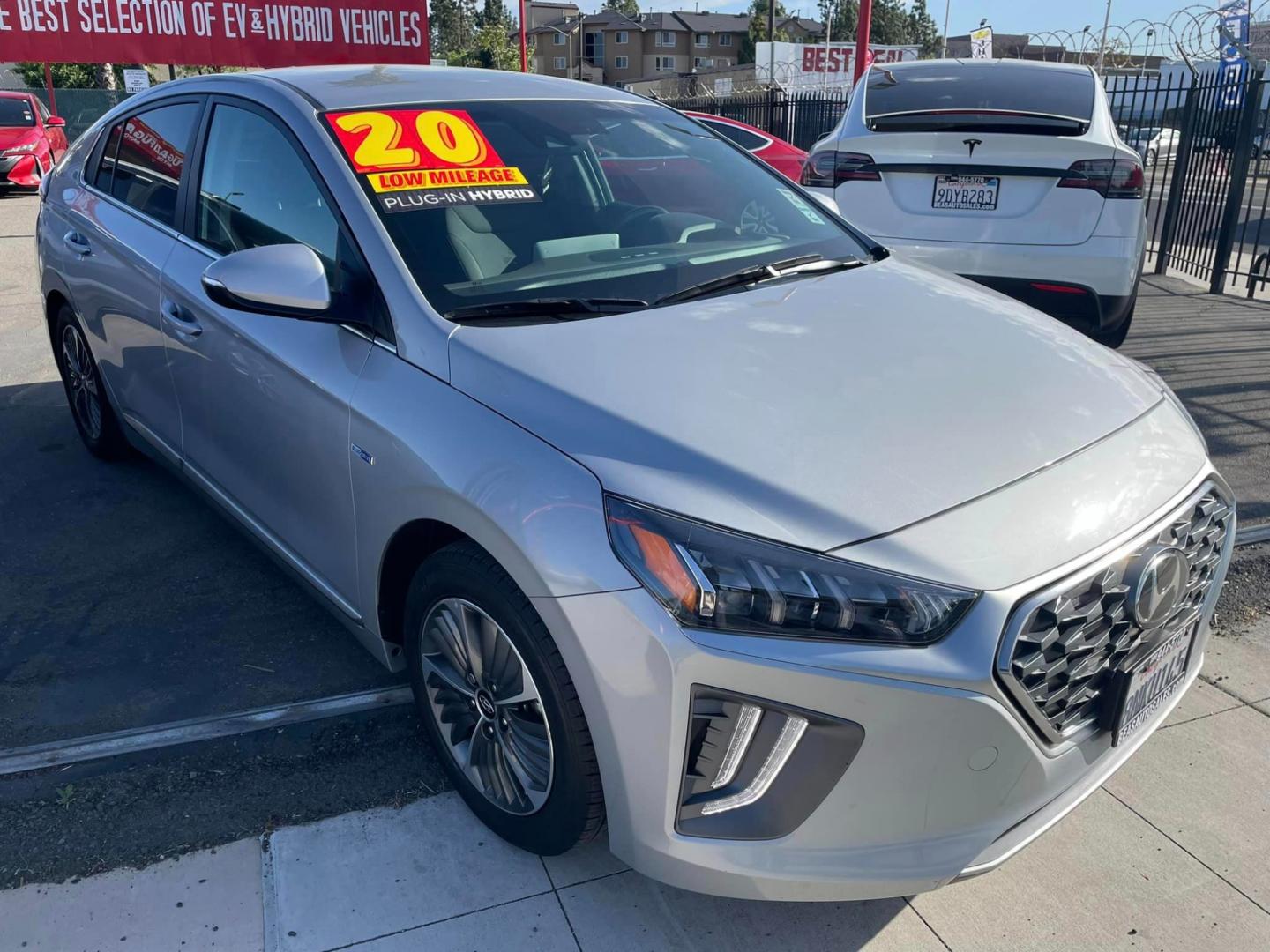 2020 SILVER /GRAY Hyundai Ioniq Plug-In Hybrid (KMHC75LD7LU) , located at 744 E Miner Ave, Stockton, CA, 95202, (209) 944-5770, 37.956863, -121.282082 - Photo#1